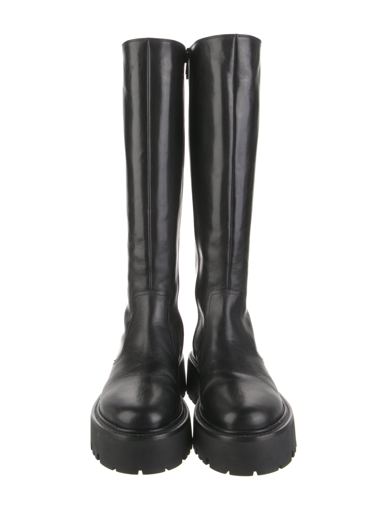 Celine Leather Combat Boots